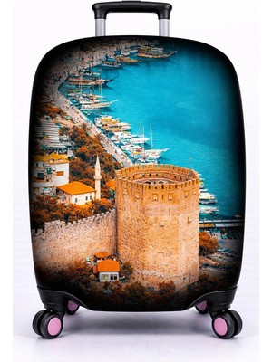 Bd Basarideri Çift Taraflı Dijital Baskılı Valiz Kılıfı 001-28 Büyük Boy