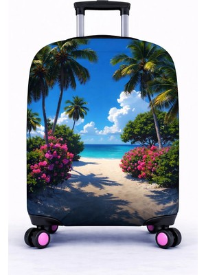 Bd Basarideri Çift Taraflı Dijital Baskılı Valiz Kılıfı 001-49 Orta Boy