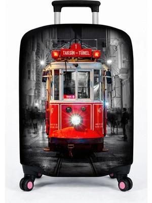 Bd Basarideri Çift Taraflı Dijital Baskılı Valiz Kılıfı 001-08 Orta Boy