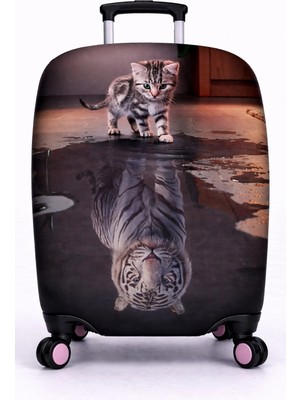 Bd Basarideri Çift Taraflı Dijital Baskılı Valiz Kılıfı 001-37 Büyük Boy