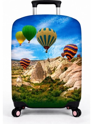 Bd Basarideri Çift Taraflı Dijital Baskılı Valiz Kılıfı 001-09 Orta Boy