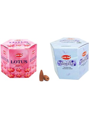 Toyigoo 10 Adet Geri Akış Backflow Şelale Tütsü Konisi Tütsü Back Lotus Vanilla TYG-84037RS