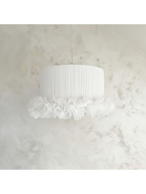 Elizim Home Lighting Tütü Beyaz Çocuk Sarkıt Avize