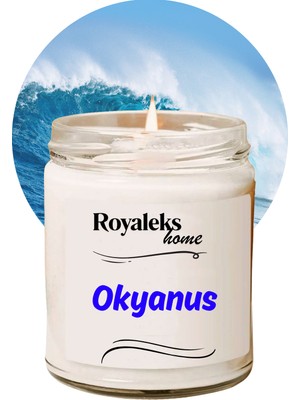 Toyigoo Doğal Özel Seri Kokulu Dekoratif Kavanoz Mum 210 cc - Okyanus Esansı - Ryl TYG-84037RS