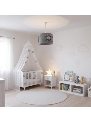 Elizim Home Lighting Makrome Sega Gri Sarkıt Avize