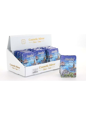 İntora Taşlı Istanbul Tasarımı El Aynası Ince