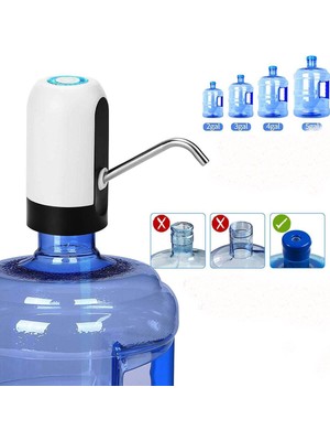 Twin Store® USB ile Şarj Edilebilir Elektrikli Otomatik Damacana Su Pompası