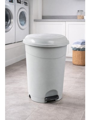 12 Litre Gri Pedallı Iç Kovalı Çöp Kovası | Koku Önleyici Kapaklı | Mutfak & Banyo