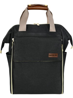 İntora Çok Amaçlı Anne Bebek Bakım Sırt Çantası Spor Model Siyah