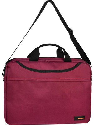 İntora 15.4 Inç Lüks Laptop Dizüstü Bilgisayar Çantası Kırmızı