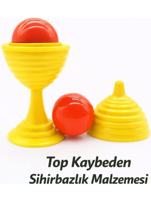 İntora Sarı Renk Sihirli Kupa Top Kaybetme Oyunu 7 cm