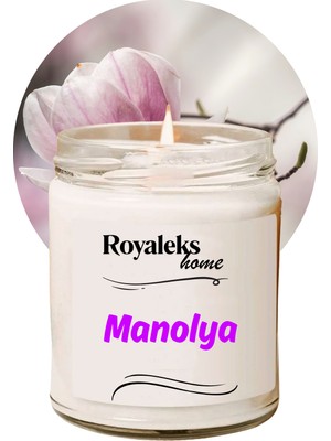 Toyigoo Doğal Özel Seri Kokulu Dekoratif Kavanoz Mum 210 cc - Manolya Esansı - Ryl TYG-84037RS