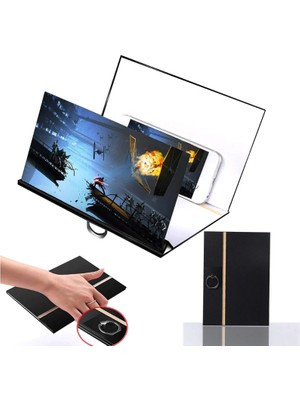 İntora Ahşap Telefon Büyüteci Cep Telefonu Ekran Büyütücü