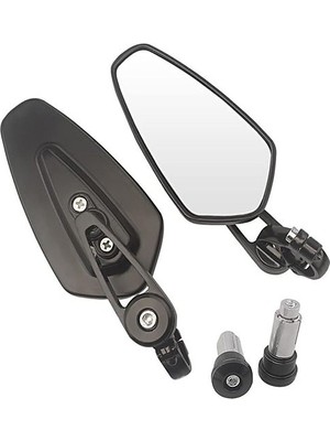 İntora Motosiklet Gidon Aynası Siyah Tak Kullan
