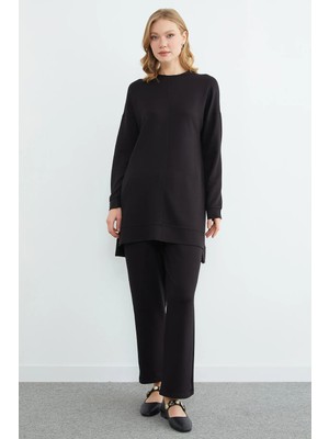 FullaModa Büyük Beden Fullamodest Çimalı Modal 2 Li Takım