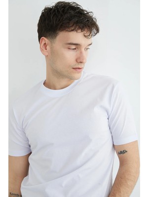 FullaModa Basic Bisiklet Yaka Tişört