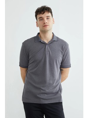 FullaModa Ribanalı Polo Yaka Tişört