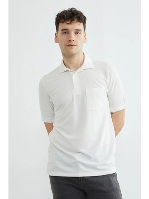 FullaModa Desenli Tek Cepli Polo Yaka Tişört