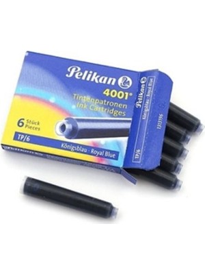 Belirtilmemiş Dolmakalem Kartuşu 4001 Kısa Royal Mavi 6 Lı