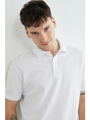 FullaModa Basic Polo Yaka Pike Tişört