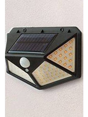 MarkEntegra Su Geçirmez Güneş Enerjili 100 LED Duvar Lambası