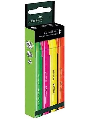 MarkEntegra 4'lü Neon Renk Fosforlu Kalem Seti