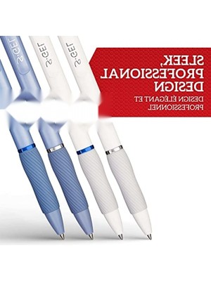 MarkEntegra 0,7 mm Uçlu Jel Kalem Seti, Buz Mavisi & Beyaz Inci