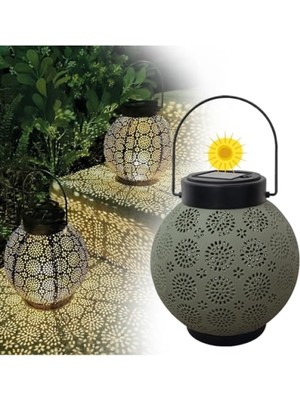 MarkEntegra Güneş Enerjili Dekoratif LED Fener | Bahçe Feneri | Enerji Sınıfı A+++