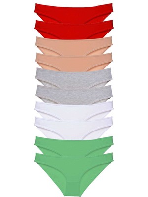 Toyigoo 10 Adet Süper Eko Set Likralı Kadın Slip 506 TYG-84037RS