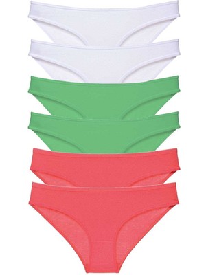 Toyigoo 6 Adet Süper Eko Set Likralı Kadın Slip Külot 552 TYG-84037RS