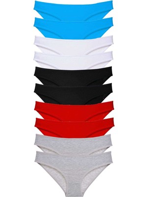 Toyigoo 10 Adet Süper Eko Set Likralı Kadın Slip 528 TYG-84037RS