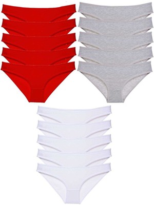 Toyigoo 15 Adet Süper Eko Set Likralı Kadın Slip Külot 515 TYG-84037RS