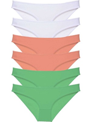 Toyigoo 6 Adet Süper Eko Set Likralı Kadın Slip Külot 550 TYG-84037RS