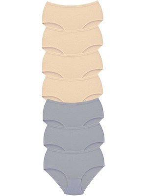 Toyigoo 7 Adet Tutku Kadın Yüksek Bel Bato Kalın Lastik Külot S8 TYG-84037RS