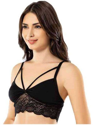Toyigoo Kota Siyah Dantelli Büstiyer TYG-84037RS