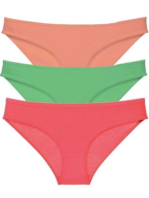 Toyigoo 3 Adet Süper Eko Set Likralı Kadın Slip Külot 543 TYG-84037RS
