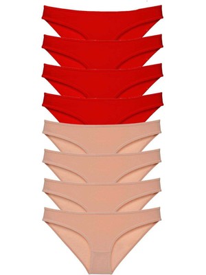 Toyigoo 8 Adet Süper Eko Set Likralı Kadın Slip Külot TYG-84037RS
