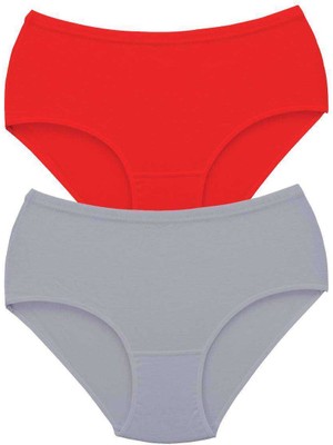 Toyigoo 2 Adet Tutku Kadın Yüksek Bel Bato Kalın Lastik Külot S6 TYG-84037RS