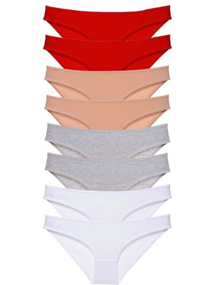 Toyigoo 8 Adet Süper Eko Set Likralı Kadın Slip Külot 532 TYG-84037RS