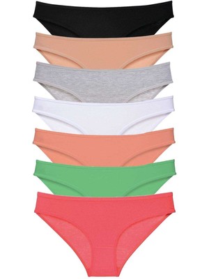 Toyigoo 7 Adet Süper Eko Set Likralı Kadın Slip Külot Set 7 TYG-84037RS