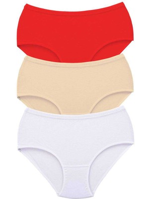 Toyigoo 3 Adet Tutku Kadın Yüksek Bel Bato Kalın Lastik Külot S8 TYG-84037RS