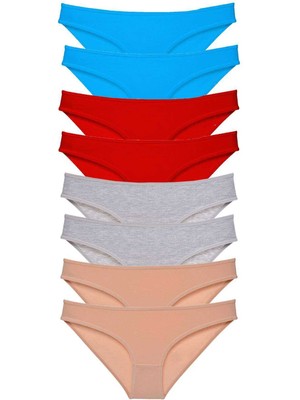 Toyigoo 8 Adet Süper Eko Set Likralı Kadın Slip Külot 534 TYG-84037RS