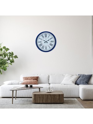 Toyigoo Lacivert 36 cm Dekoratif Duvar Saati TYGRSYT9573