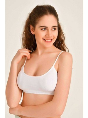 Toyigoo Pedli Ip Askılı Beyaz Büstiyer TYG-84037RS