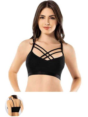 Toyigoo Kota 6 Adet Siyah Çapraz Ipli Büstiyer TYG-84037RS