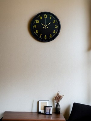 Toyigoo 36 cm Siyah Standart Duvar Saati TYGRSYT9573