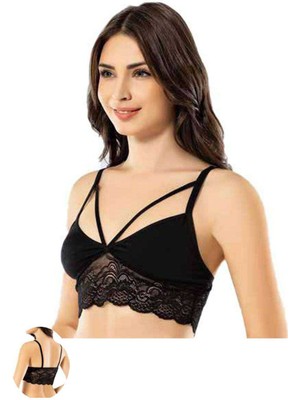 Toyigoo Kota 6 Adet Siyah Dantelli Büstiyer TYG-84037RS