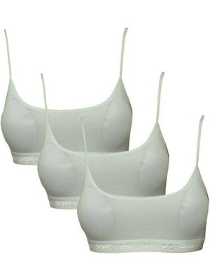 Toyigoo Pedli Ip Askılı Krem Büstiyer 3 Adet TYG-84037RS