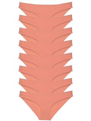 Toyigoo 8 Adet Süper Eko Set Likralı Kadın Slip Külot Pudra TYG-84037RS