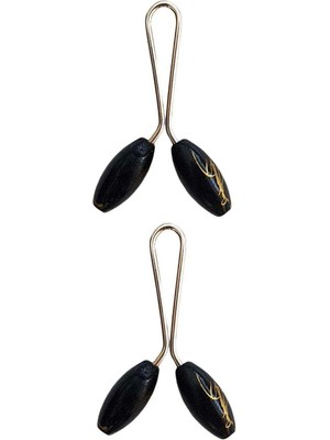 Toyigoo 2 Adet Tesettür Eşarp ve Şal Klipsi Siyah TYG-84037RS